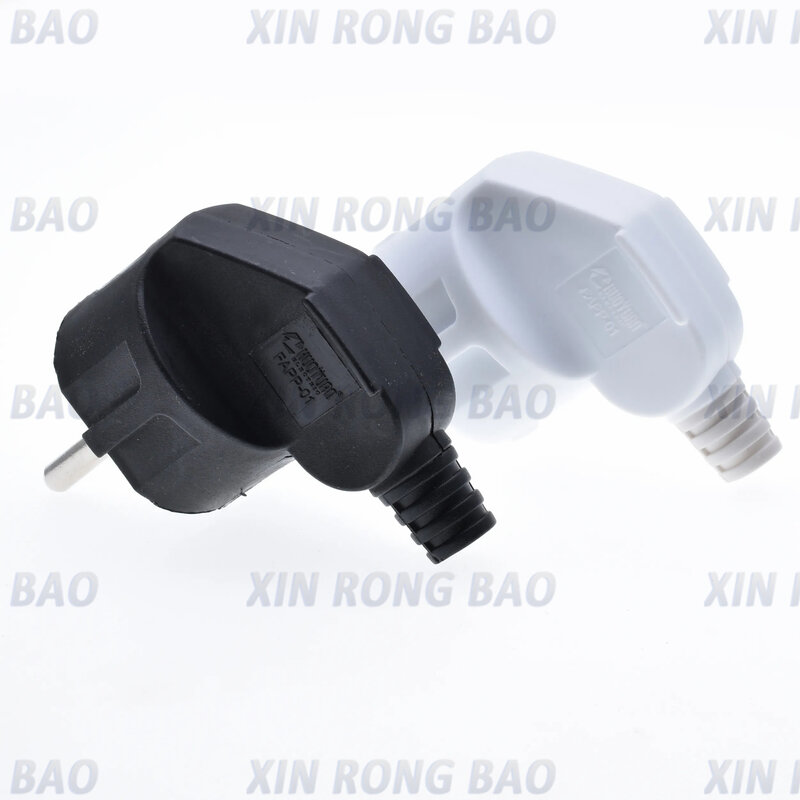 Eu Ac Power Adapter Aansluiting 16a 250V Connector Kabel Elektrische Stekker Wit Zwart Koreaanse Mannelijke Converter Adapter Afneembare Stekker