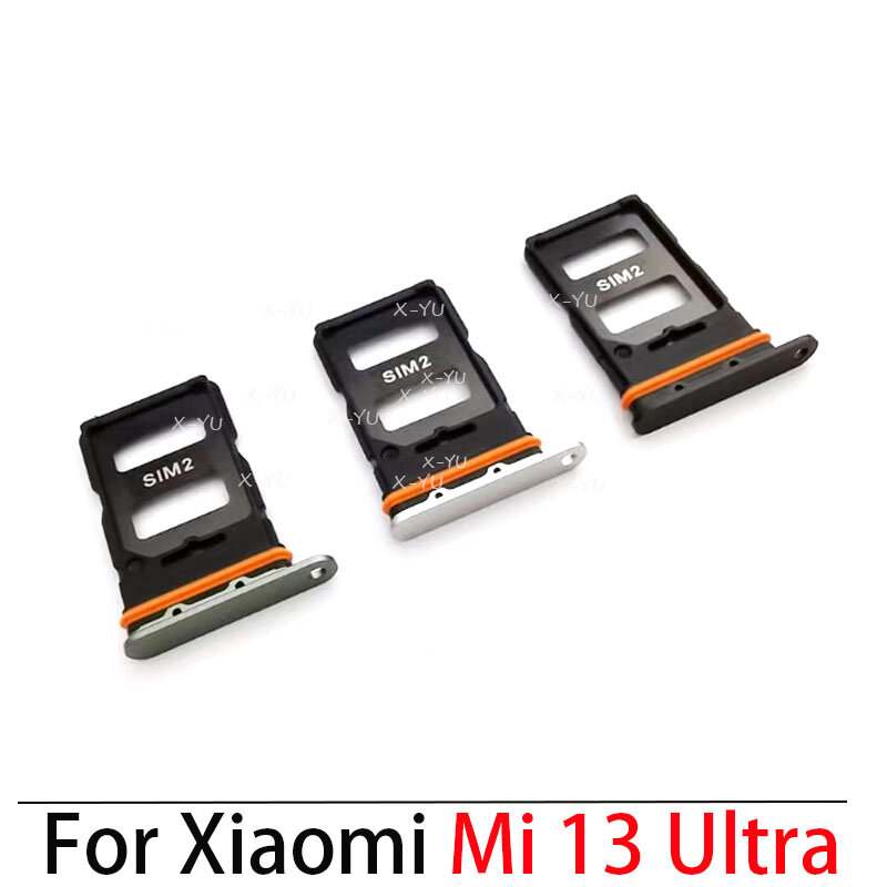 50PCS For Xiaomi Mi 13 / 13 Pro / 13 Ultra Sim Card Slot Tray Holder Sim Card Reader Socket Replacement Parts