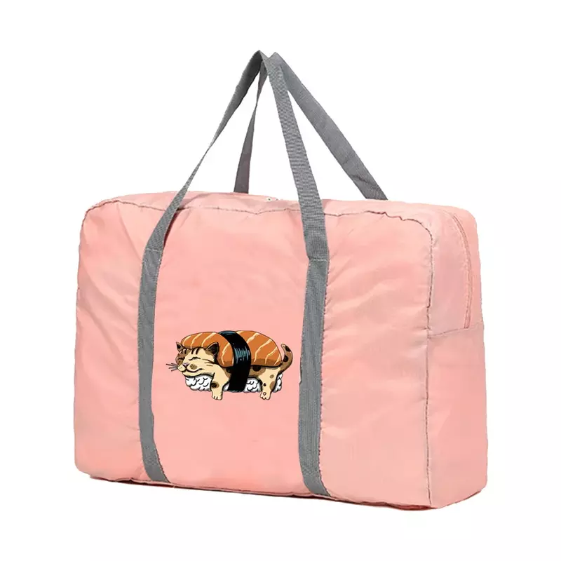 Дорожная сумка, сумки унисекс, сумки для сортировки багажа 2024, серия японских спортивных сумок с рисунком кошки, вместительная сумка, органайзер для багажа