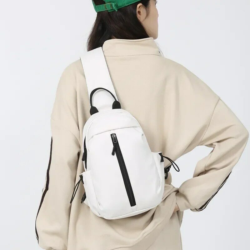 Bolso de pecho multifunción para mujer, bolsa cruzada de pecho, bolso de teléfono deportivo de calle, paquete de hombro, Hip Hop, informal