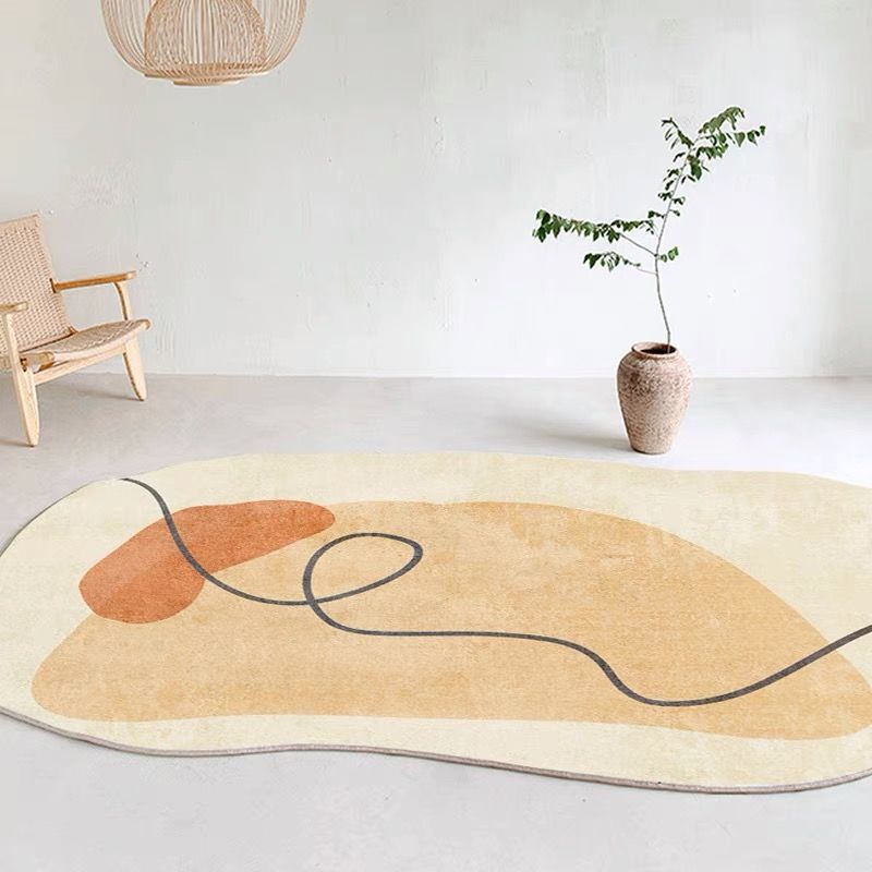 Nordic Style Irregular Carpets for Living Room Fluffy Soft Bedside Rug Heterogonal Bedroom Decor Plush Carpet Simple Thicken Mat
