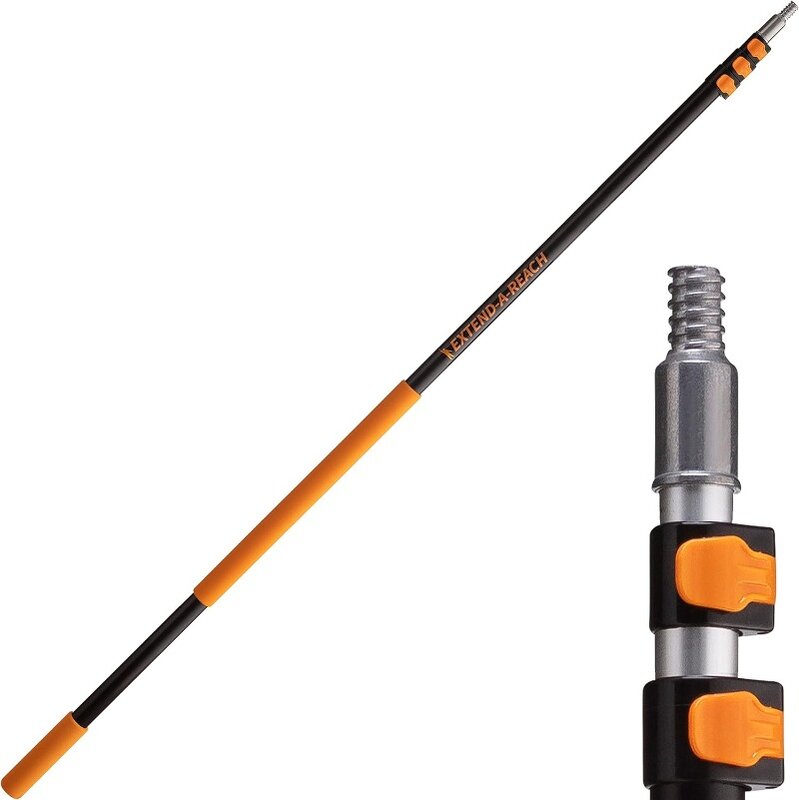 7-30 ft Long Telescopic Extension Pole // Multi-Purpose, Lightweight and Sturdy for Painting, Dusting and Window Cleaning
