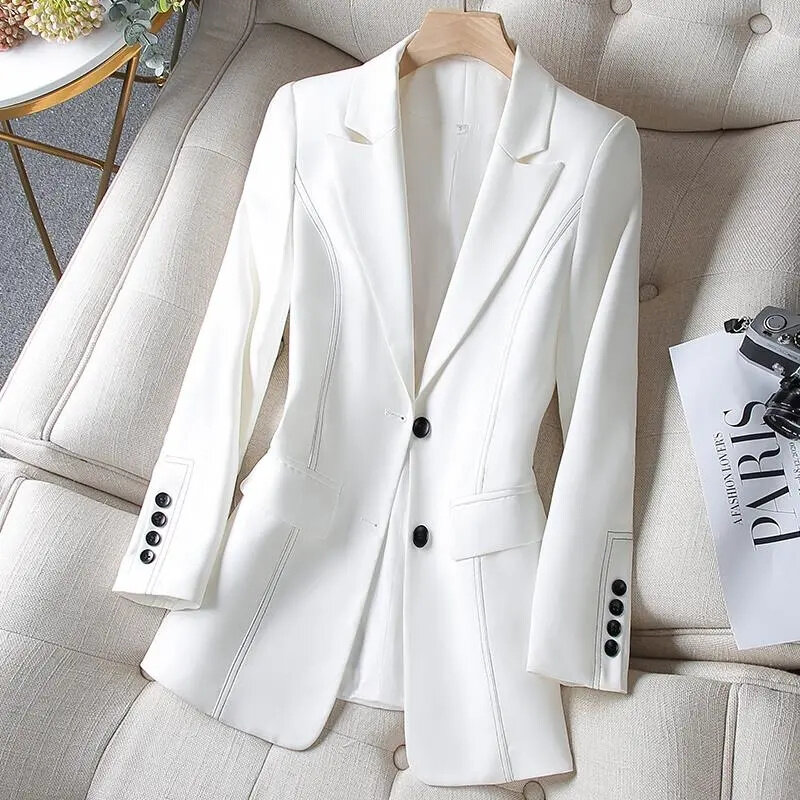 女性のためのハイエンドのスーツジャケット,用途が広い,ファッショナブル,オフィスウェア,新しいコレクション2024