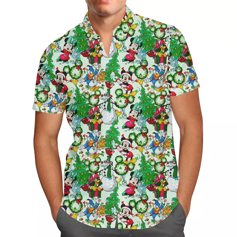 Гавайская рубашка с Микки Маусом и надписью «Friends»