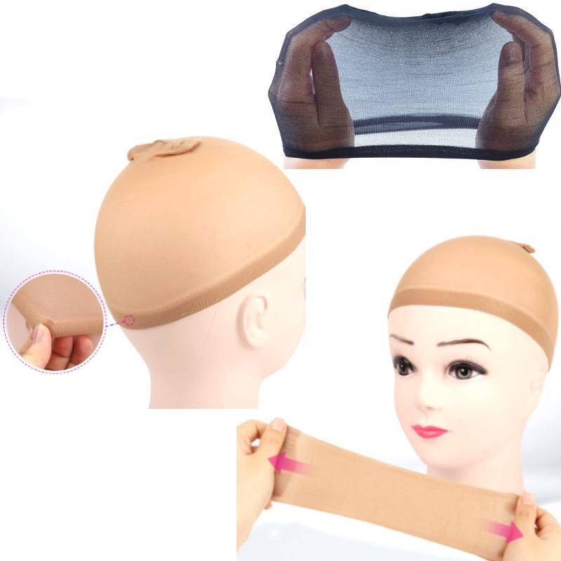 5Pcs retina per capelli parrucche invisibili Cap Dome Caps per parrucca che fa parrucca Cap per indossare sotto le parrucche Mesh per capelli retina parrucca Net