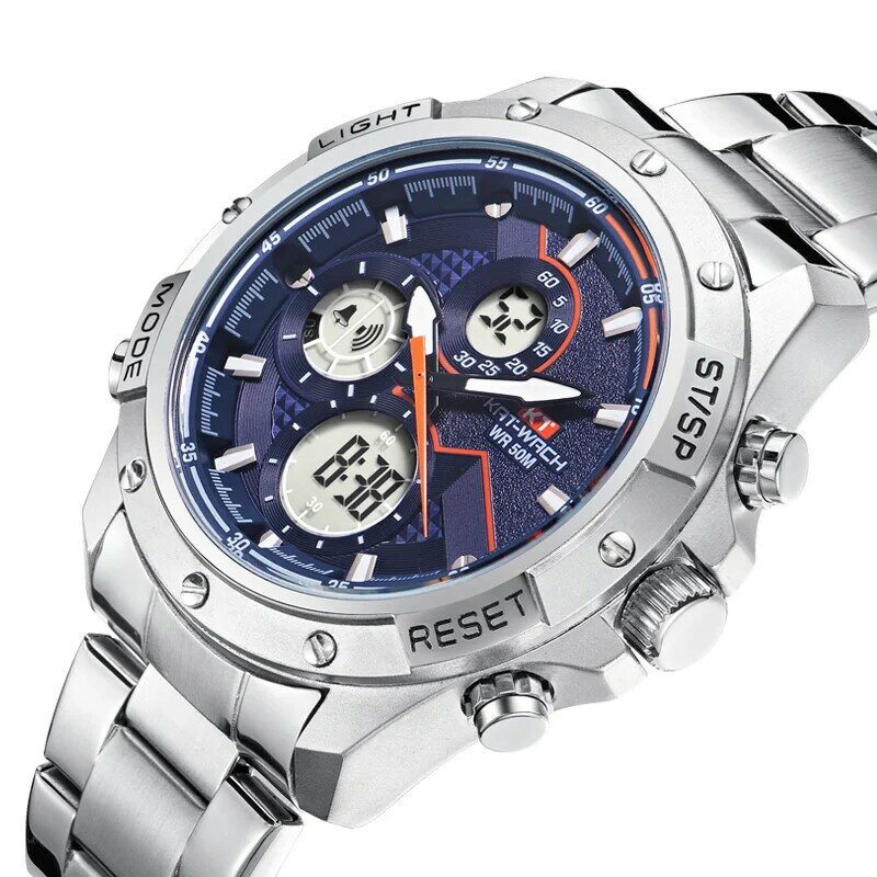 KAT-WACH Watches Men Luxury Brand Sport Quartz Watch Gift Military Dual-Movement Unique Chronograph Waterproof Watch For Men