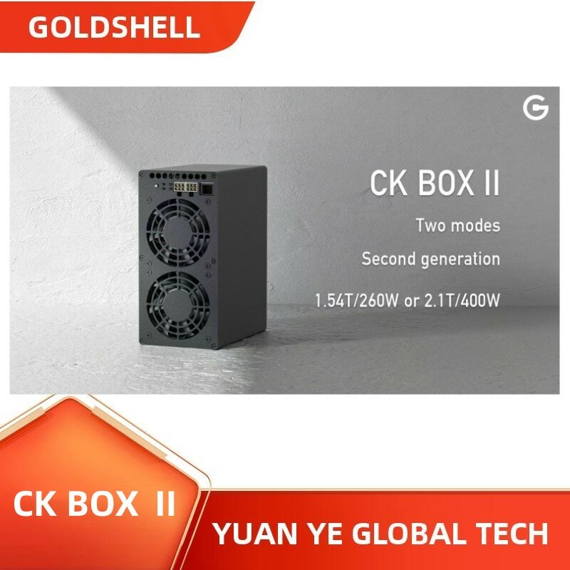 Neue Goldshell CK BOX Ⅱ 2,1 TH/s ± 10% | 400W ± 10% | Nervos Netzwerk Miner mit 750W NETZTEIL