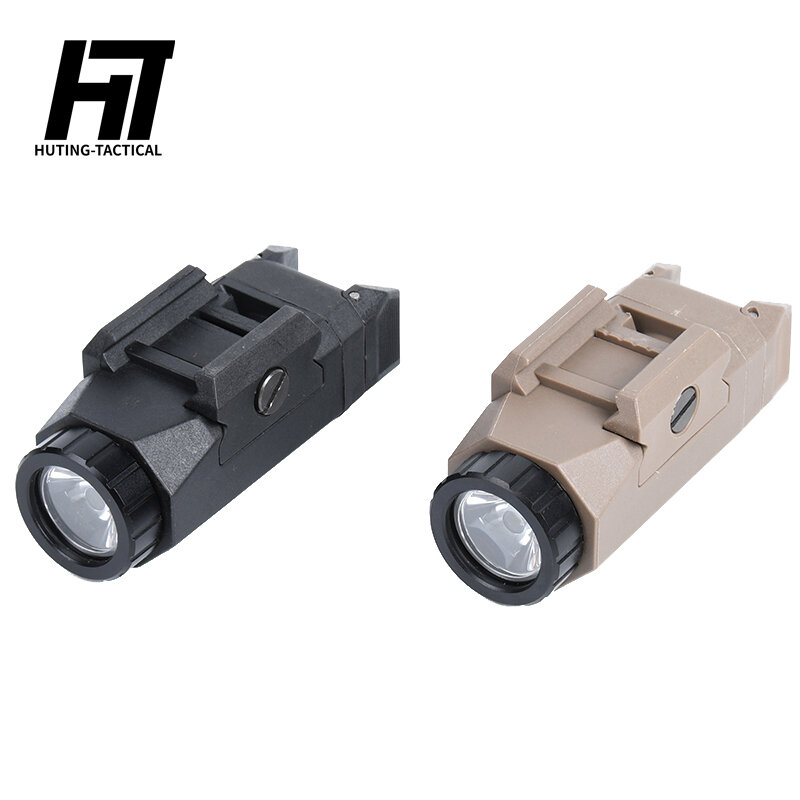 APL Tactical Flashlight Fit 20mm Picatinny Rail For G17 G18 G19 Pistol Gun Light 400 Lumens Whitelight Strob Outdoor Hunting