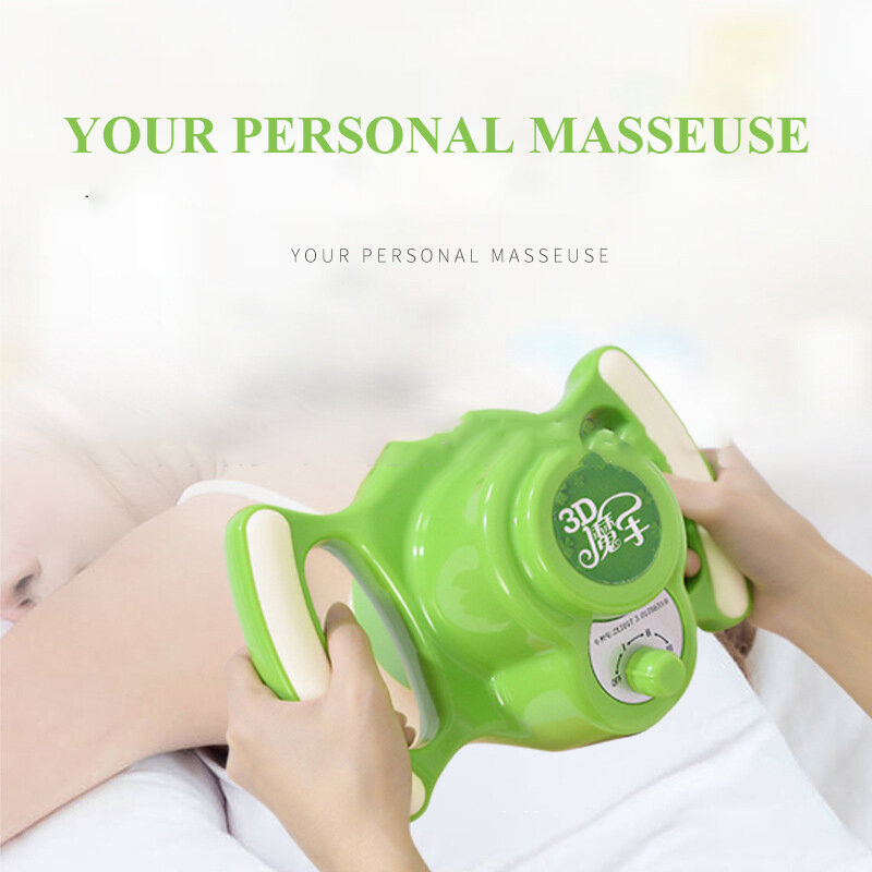 3D Handheld Massager Shoulder Neck Kneading Massage Fatigue Relieve Body Massager Relaxation Treatments US Plug 240V