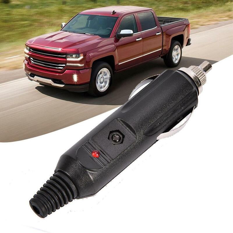 차량용 담배 라이터 안전 튜브, LED 표시기 포함, 자동차 RV 트럭 범용 소켓 플러그 커넥터, 충전기 어댑터, 12V-24V, 15A