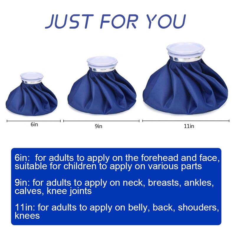 Ice Bag perban profesional dengan kantong es yang dapat digunakan kembali pak untuk lengan betis lutut bahu leher terkilir kompres panas dan dingin