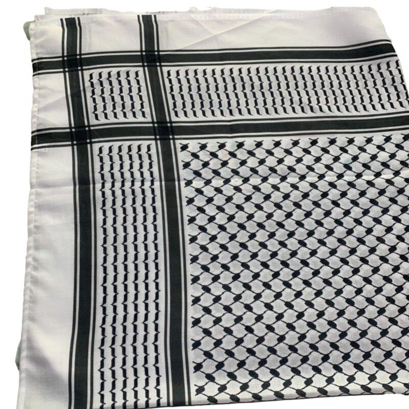 Médio oriente adulto keffiyeh lenço jacquard árabe lenço ar livre anti uv lenço para masculino ciclismo acessório cabelo