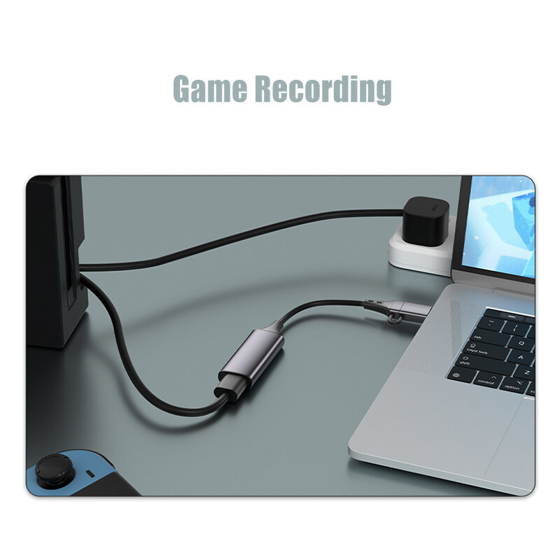 Nku Video Capture Card for Computer PC Gaming Live Streaming Meeting 4K HD To USB A/Type-C Broadcast Recoder 1080P30Hz