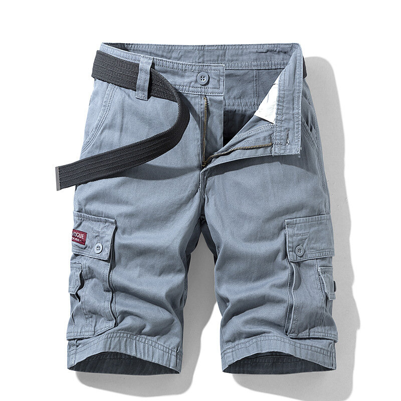 Cargo Knee Shorts Men Sports Casual Bermuda Shorts Plus Size Cotton Half Pants Golf Straight Running Gym Shorts Pants