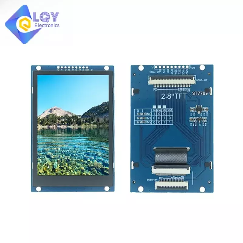 2.4 / 2.8/3.5นิ้ว240x320 320x480 SPI 2.4 "TFT Serial Port โมดูล5V/3.3V PCB อะแดปเตอร์ ST7789V/ST7796S แสดงผล LCD สำหรับ Arduino