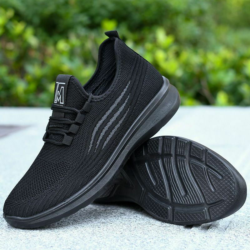Мужские Нескользящие туфли Old Beijing, черные дышащие спортивные туфли, повседневная обувь для работы, новинка весенне-летнего сезона 2024