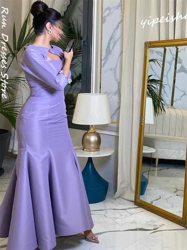 Elegant Jewel Mermaid Floor Length Quinceanera Dresses Rhinestone Satin Formal Occasion Gown robes bal de promo vestido feminino