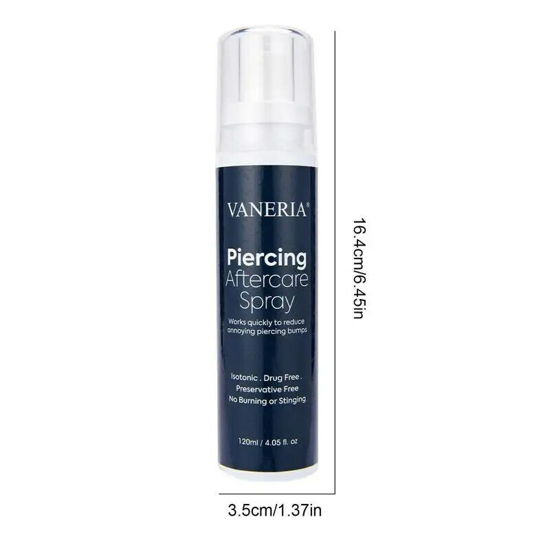 Nachsorge Piercing Spray 120ml Reiniger Wund wäsche Fein nebel Beule Entfernung natürliche Pflege Behandlungen Nebel für Nasen ohr Piercing