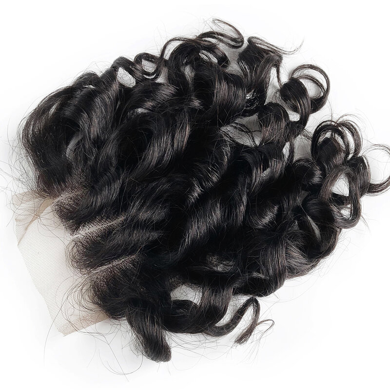 Короткие человеческие волосы с эффектом омбре 4x4 короткие бразильские волосы три части средней части Прозрачная Кружевная застежка с детским наращиванием волос