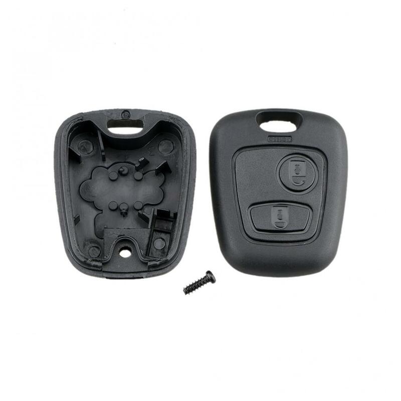 Carcasa de llave remota de coche, carcasa de repuesto de 2 botones, compatible con Citroen C1 / C2 / C3 / C4 / XSARA Picasso, con hoja de 307