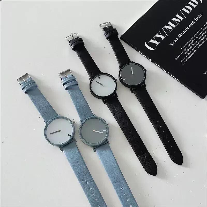 Japoński zegarek minimalistyczny Design bez koncepcji modny unikalny wodoodporny minimalistyczny kreatywny zegarek męski i damski