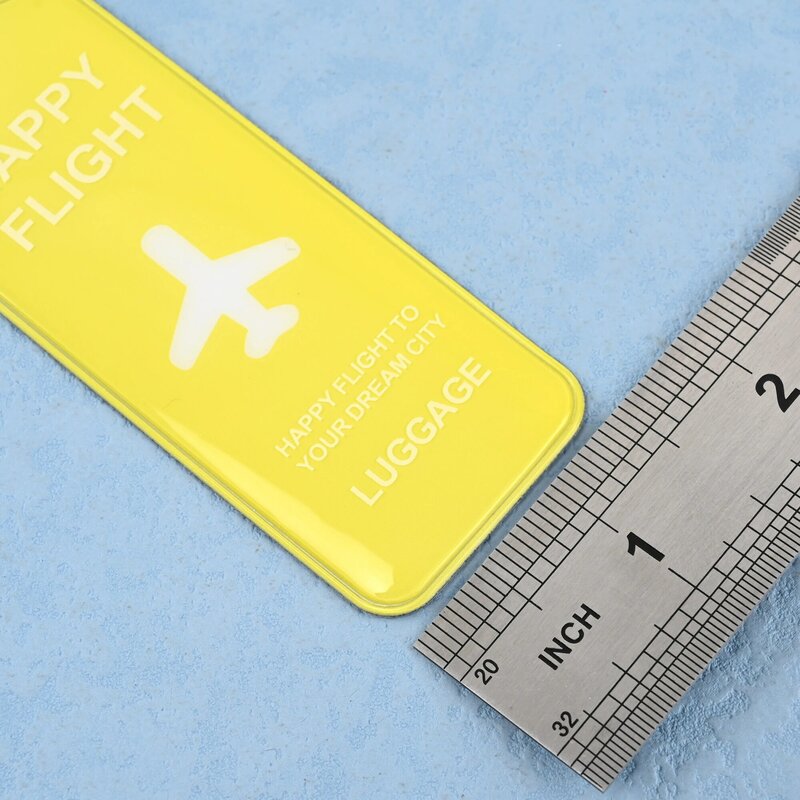 Étiquette de bagage en PVC pour hommes et femmes, porte-adresse d'identité de valise, étiquettes d'embarquement de bagages, étiquette d'avion portable, accessoires de voyage créatifs
