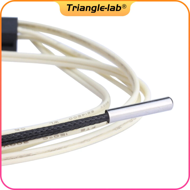 Trianglelab-cartucho de termistor PT1000 para impresora 3D, bloque calentador Volcano/ v6, hasta 450C, PEEK PEI, impresión PT100