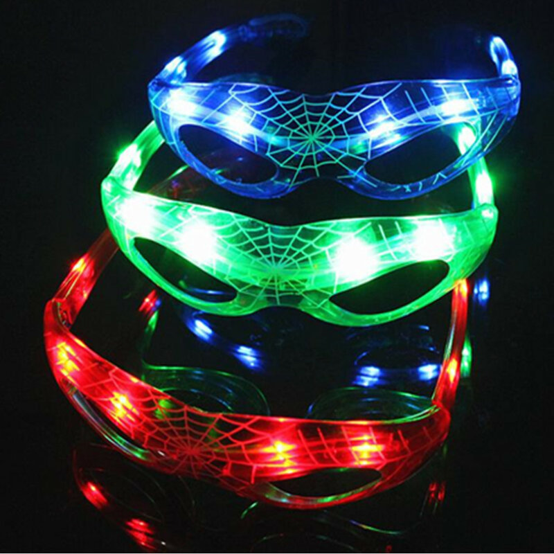 1 قطعة نظارات الكرتون LED وامض مناسبة ل حفلة عيد ميلاد الملابس والاكسسوارات البلاستيكية نموذج طفل هدية لعبة نظارات للرؤية الليلية