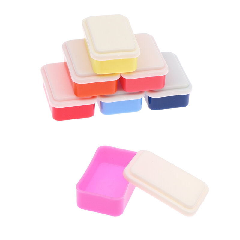 1:12 Poppenhuis Miniatuur Lunchbox Simulatie Plastic Opbergdoos Mini Vers Bewaardoos Voedsel Speelgoed Model Keuken Serviesgoed Decor