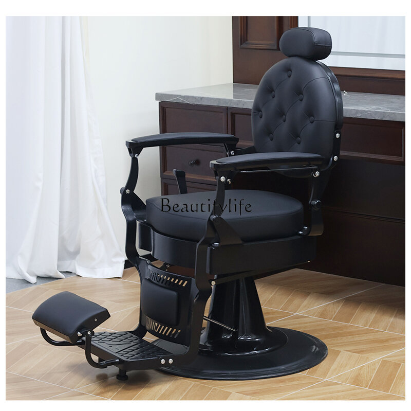 レトロなオイルヘッドの回転椅子,美容院,理髪店,縮れた,頭皮,美容院のための特別なツール