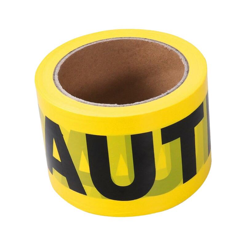 Caution Tape Hazard Safety Tape 100M Black Yellow Construction Tape Warning Barrier Tape for Police Use Workplace