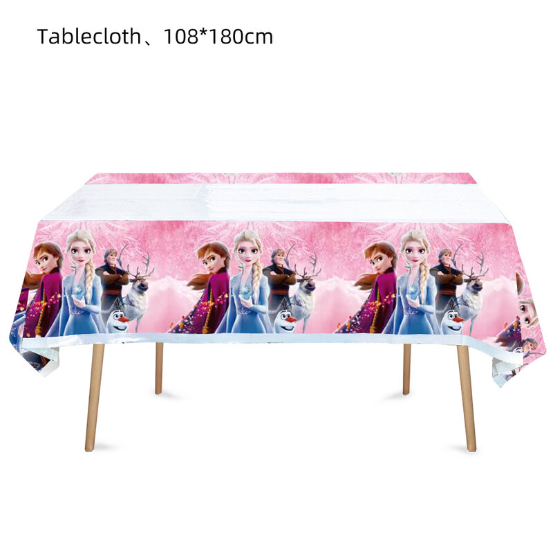 Disney Frozen Anna Elsa Princess Disposable Tablecloth Party Supplies Baby Shower Tablecover Girls Birthday Party Decorations