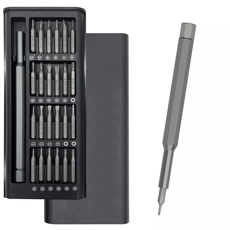 Phone PC Repair Screwdriver Kit 25 In 1 Magnetic Manual Professional Set Multifunctional Handmade ToolsPrecision Bits Hand Tool