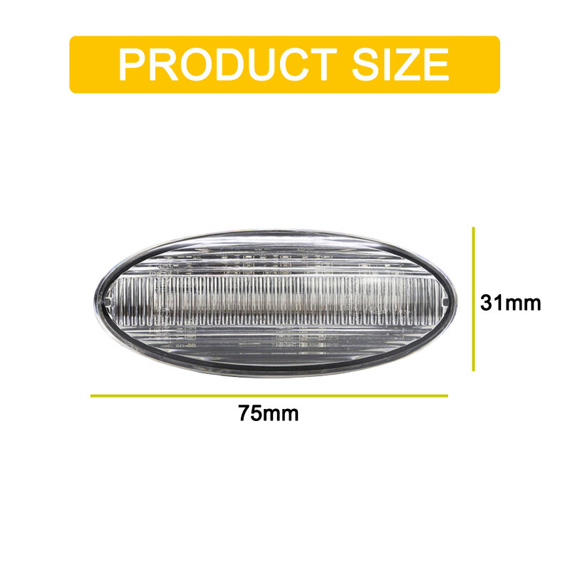 12V Klare Linse LED Seite Marker Lampe Montage Für Nissan X-Trai Qashqai Pickup Juke Blatt Hinweis Blinker blinker Licht