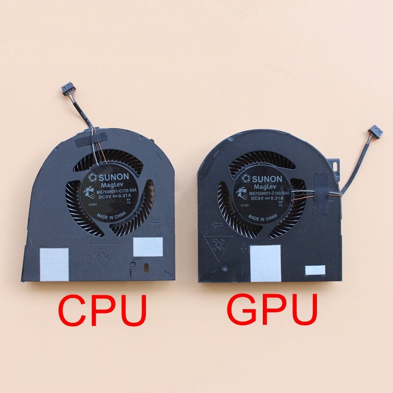 New Original Laptop CPU GPU Cooling Fan For Dell Precision 7530 M7530 7540 P74F Cooler MG75090V1-C160-S9A MG75090V1-C170-S9A