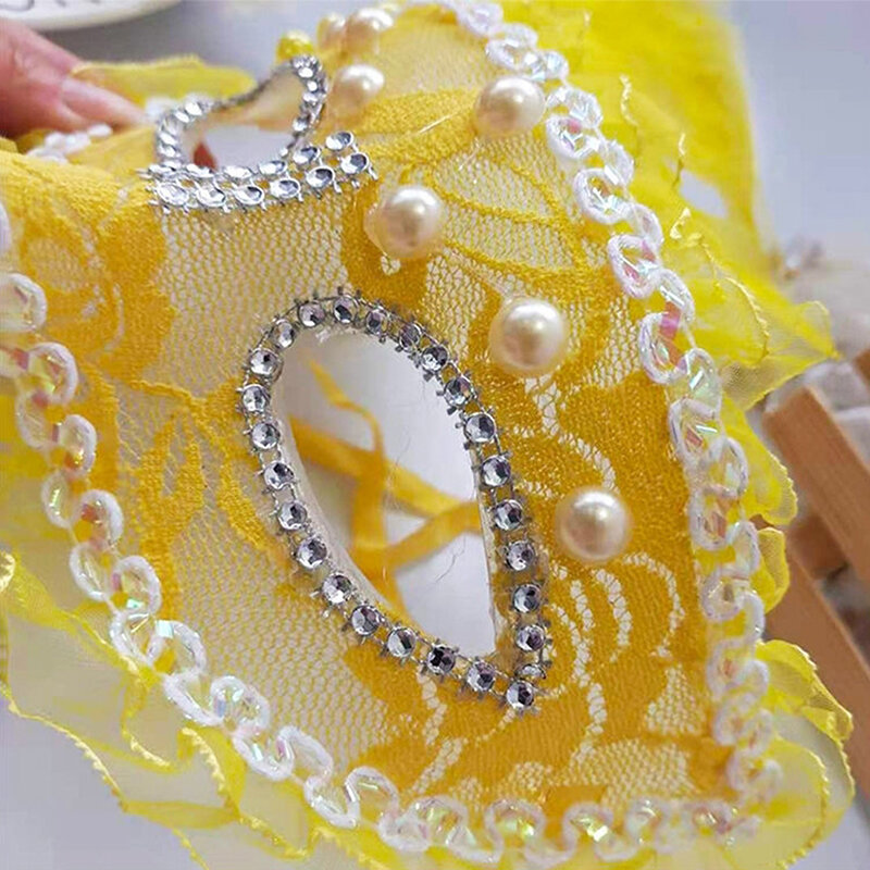 ลูกไม้หน้ากาก Masquerade ฮาโลวีน Aldult พรหมเจ้าหญิงสีขาวแฟชั่นเซ็กซี่ Carnival เทศกาลเครื่องแต่งกายผู้หญิง Accessorie