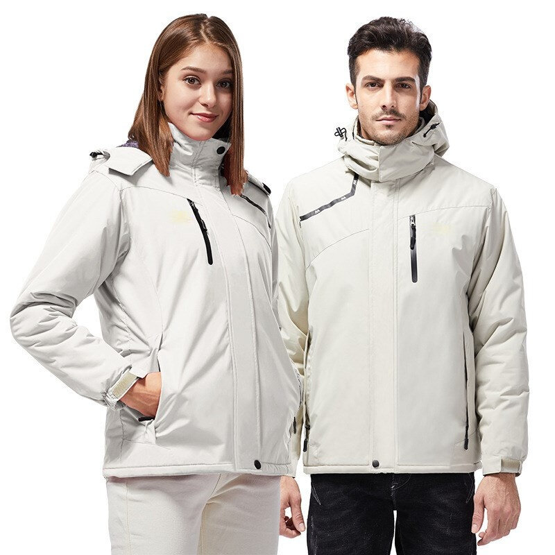 Men's Spring Jacket 2023 Waterproof Hooded Windbreaker Husband Coat Fleece Warm Outerwear Black Techwear Windproof Parka Male