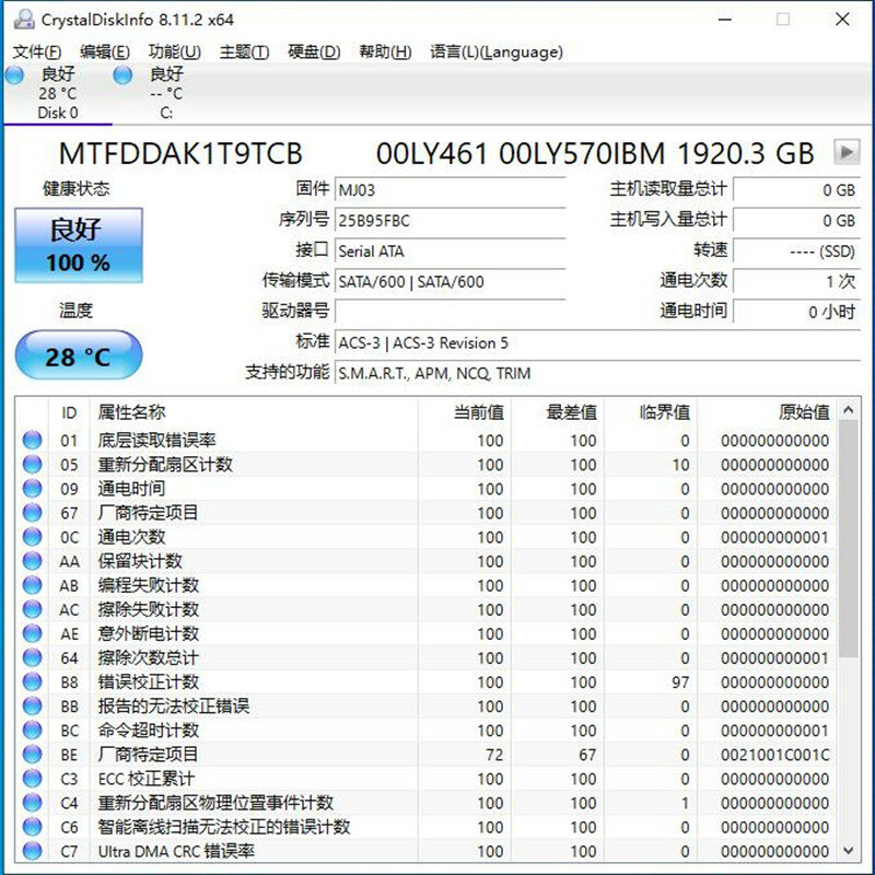 Asli untuk mikron 5300PRO 5100PRO 960G 1.92T kelas perusahaan SATA SSD baru