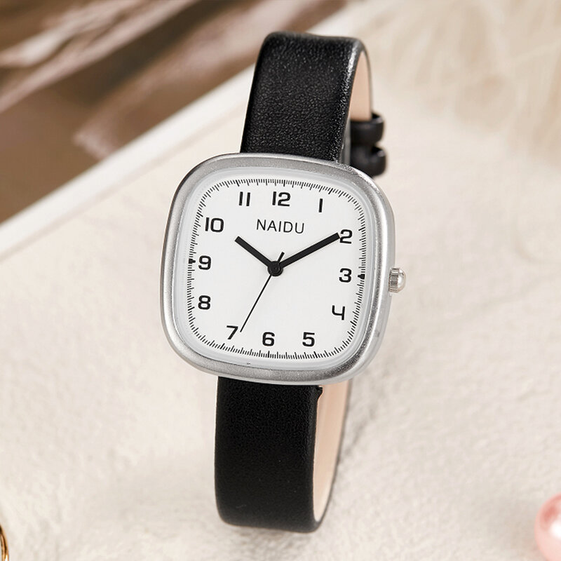 Luxury Women Watch Elegant Leather Band Square Quartz Analog Wrist Watches for Ladies Female Clock Rectangle Dress Wristwatch