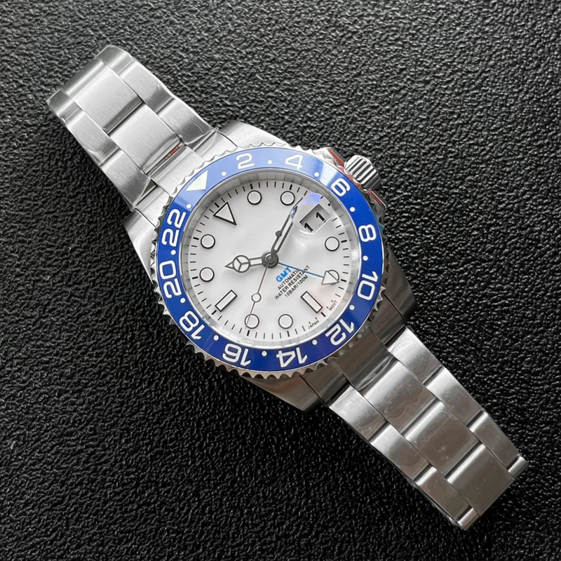 Мужские часы 40 мм с S-логотипом G T M с сапфировым стеклом NH34, автоматический механизм, точные стальные часы на заказ
