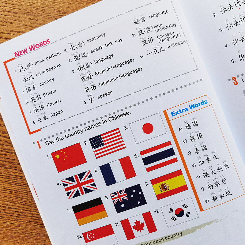 2Pcs/Lot Chinese English Language Textbook and Workbook: Easy Steps to Chinese Volume 2 Student Learning Chinese Book