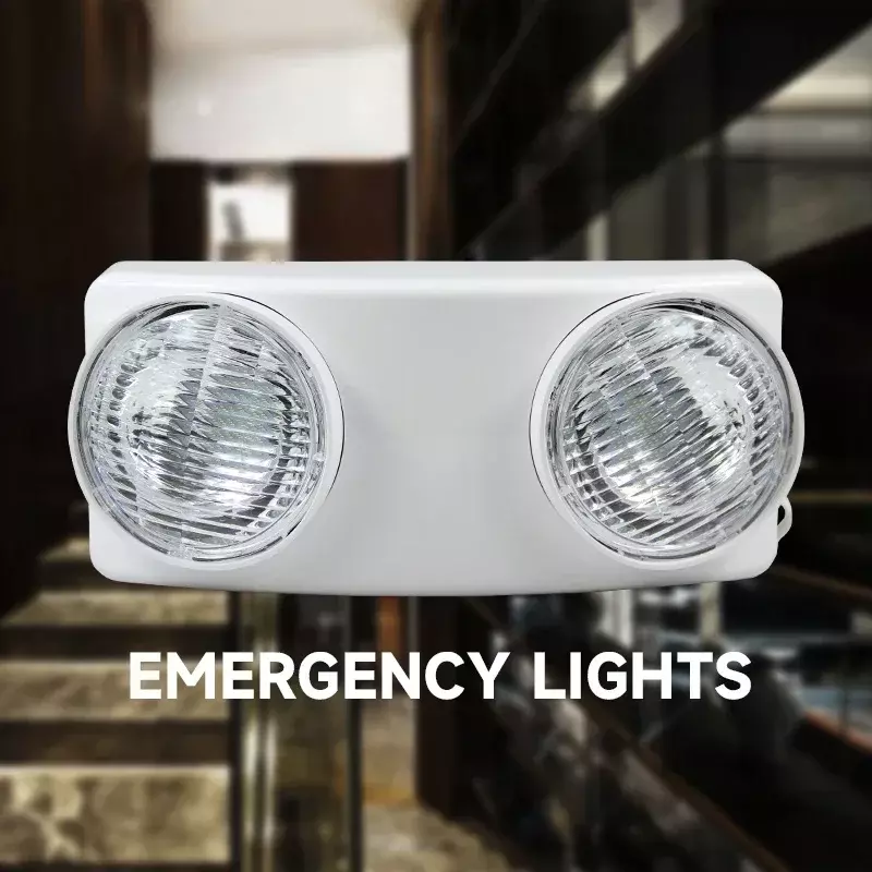 2 pz/lotto luci di emergenza a Led 2 luci indicatore di sicurezza per uso domestico lampada di avvertimento pubblica lampada da parete per corridoio luce di guasto