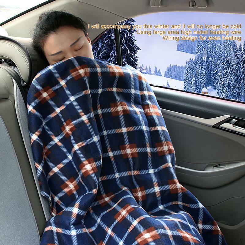 Electric 12V Car Heated Blanket High Low Grade Outdoor Heated Blanket for RV Truck Camping Portable Car Heated Outdoor Blanket
