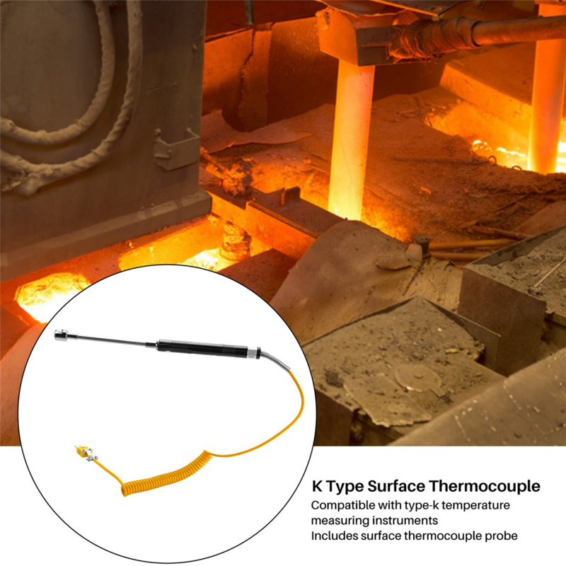 NR-81532B -50 to 500Deg/C K Type Handheld Surface Thermocouple Probe for Measuring the Surface Temperature