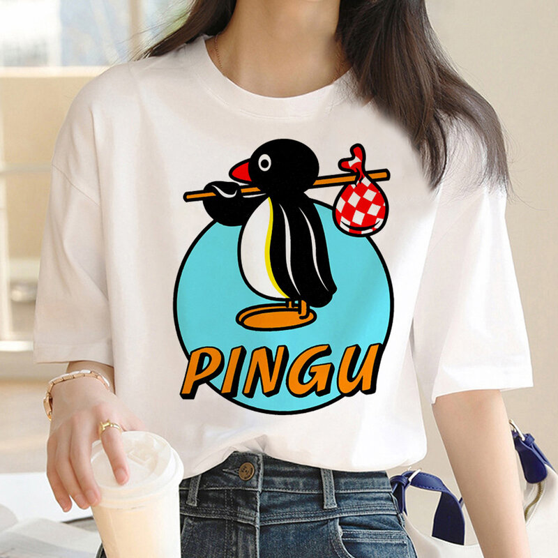 Nootnoot-Camiseta de pingu para hombre, ropa de calle de diseñador de anime, ropa de calle de anime, ropa gráfica