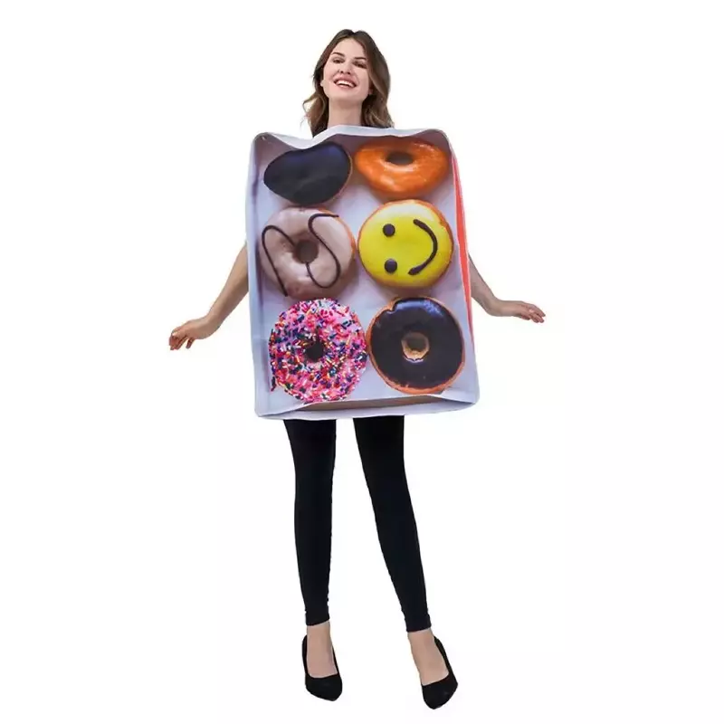 Cosplay Food Party Grappige Donut Sets Kostuums Voor Volwassen En Kinderen Festival Performance Rekwisieten