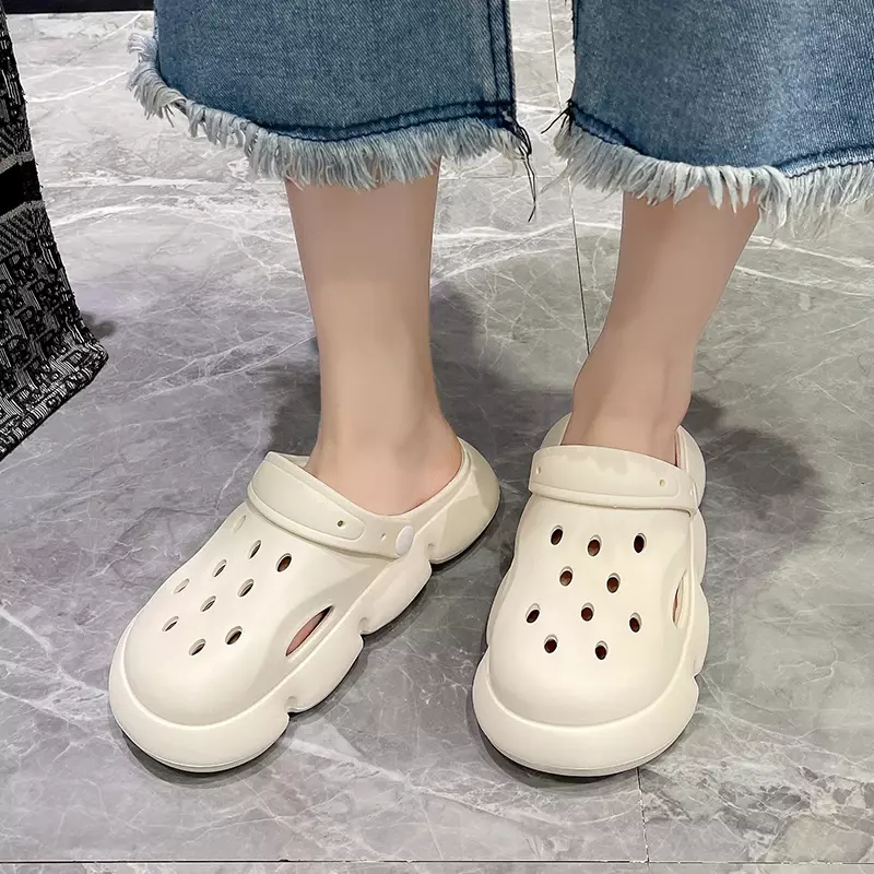 Sommer Damen Plattform Clog Schuhe Damen atmungsaktive geschlossene Zehen Eva Hausschuhe Outdoor langlebige lässige leichte Sandalen für Frauen