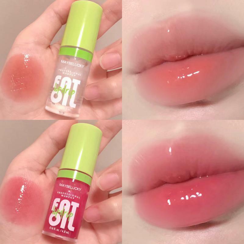 Mirror Lip Oil High Gloss White. Smooth Non-stick Cup Moisturizing Do Not Pull Dry Air Lip Glaze Waterproof Lasting No Fading