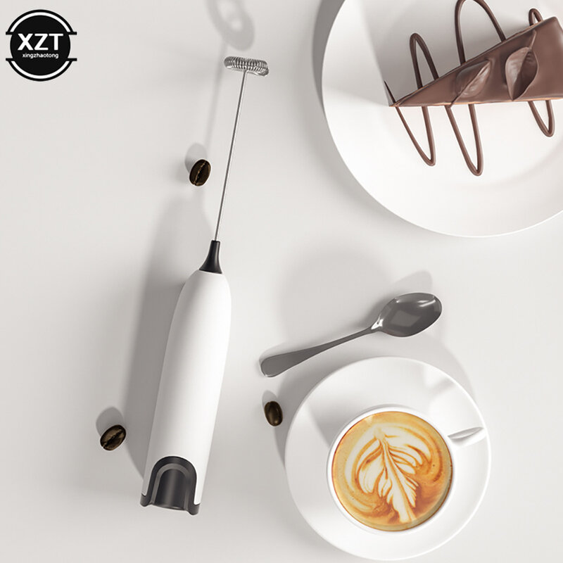 Mini Handheld Milch Kaffee Milchaufschäumer Handheld Edelstahl-düse Kaffee Mixer Schneebesen Hause Backen Werkzeuge Küche Mixer