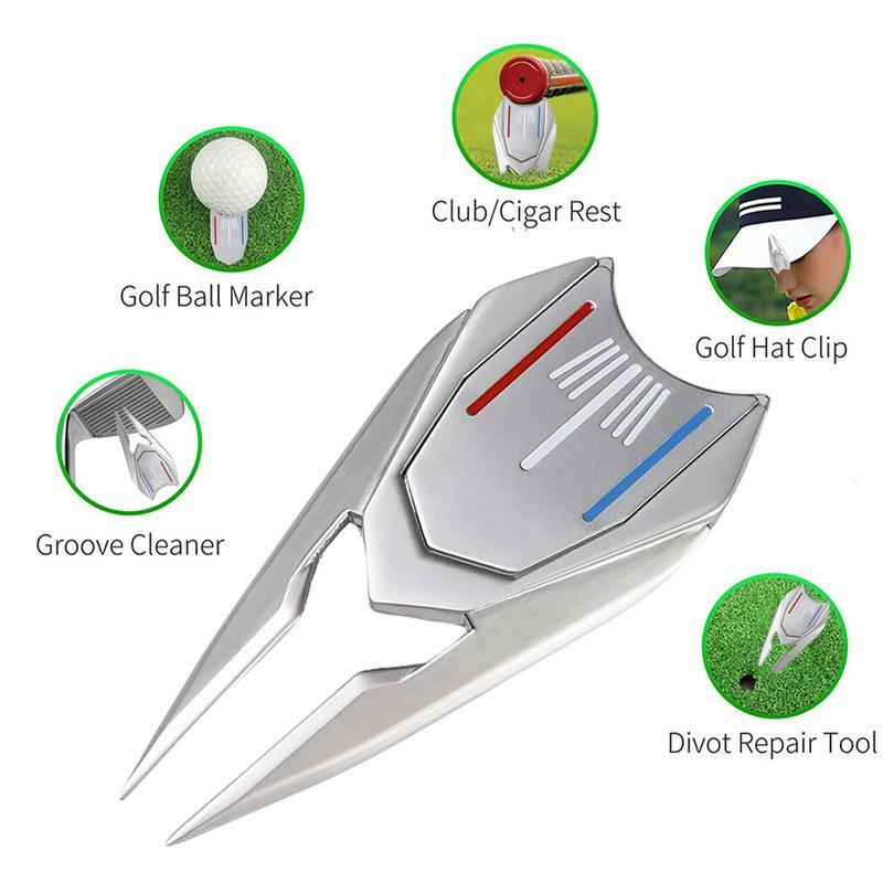 Golf Divot Repair Tool Divot Tool Marker Golf Repair Tool Golf Ball Line Marker Tool strumenti da Golf accessori multifunzionali per